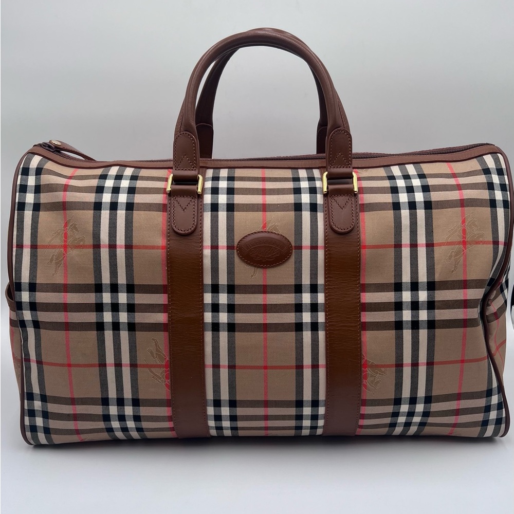 Burberry boston handbags / travel bag nova check